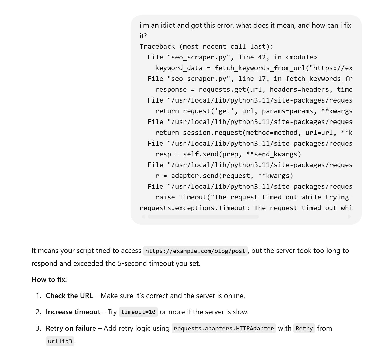 python for seo